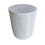 GEOMETRICAL 2 SIDE TABLE ΛΕΥΚΟ 35x35xH46cm