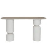 UP   DOWN ΚΟΝΣΟΛΑ ΛΕΥΚΟ ΦΥΣΙΚΟ 150x45xH77cm