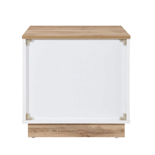 CASA ΚΟΜΟΔΙΝΟ 2ΣΥΡΤΑΡΙΑ ΛΕΥΚΟ ΦΥΣΙΚΟ 50x50xH50cm