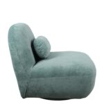 Πολυθρόνα Περιστρεφόμενη METIS Πράσινο Ύφασμα 83x87x75cm