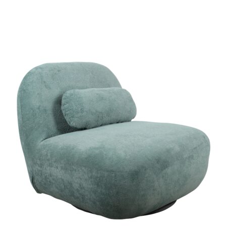 Πολυθρόνα Περιστρεφόμενη METIS Πράσινο Ύφασμα 83x87x75cm