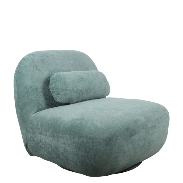 Πολυθρόνα Περιστρεφόμενη METIS Πράσινο Ύφασμα 83x87x75cm