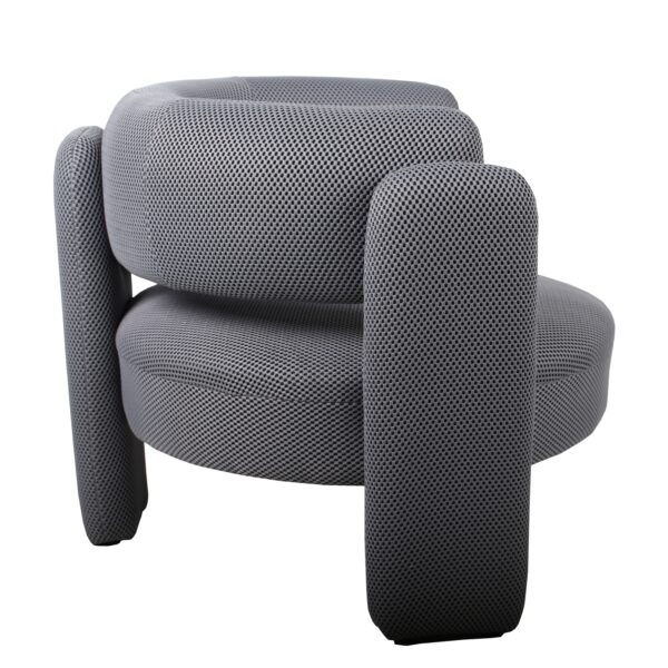 Πολυθρόνα ADRASTEA Γκρι Ύφασμα 94x88x73cm