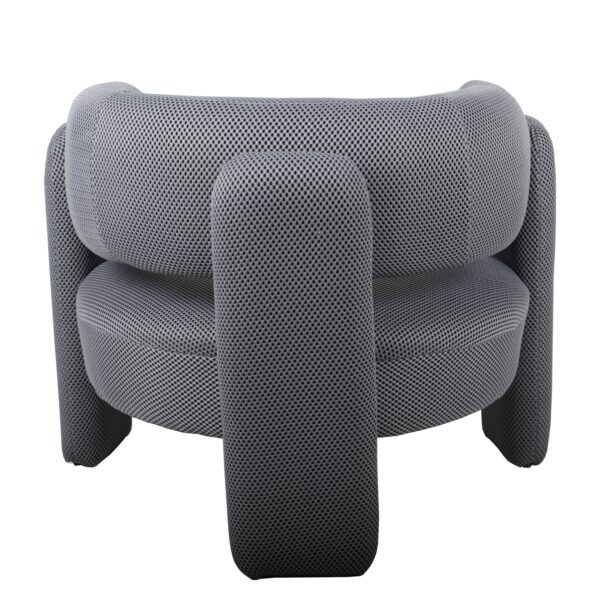 Πολυθρόνα ADRASTEA Γκρι Ύφασμα 94x88x73cm