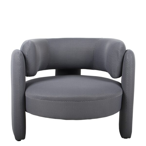 Πολυθρόνα ADRASTEA Γκρι Ύφασμα 94x88x73cm