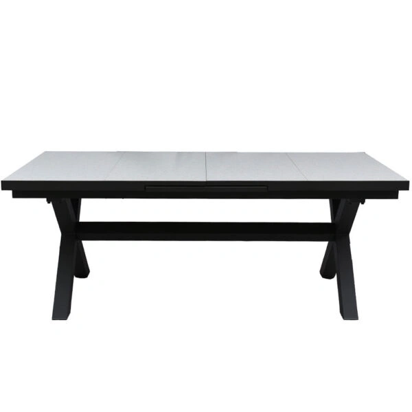 SORPRESA ΤΡΑΠΕΖΙ TERRAZZO ΓΚΡΙ ΣΚΟΥΡΟ 202x101xH77cm