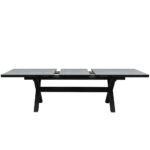 SORPRESA ΤΡΑΠΕΖΙ TERRAZZO ΓΚΡΙ ΣΚΟΥΡΟ 202x101xH77cm