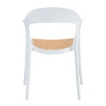 BISTROT ΠΟΛΥΘΡΟΝΑ ΛΕΥΚΟ ΦΥΣΙΚΟ 57x53xH81,5cm