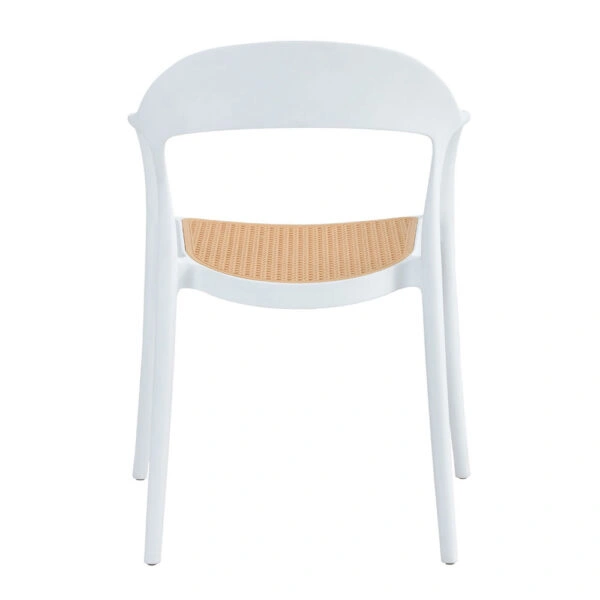 BISTROT ΠΟΛΥΘΡΟΝΑ ΛΕΥΚΟ ΦΥΣΙΚΟ 57x53xH81,5cm