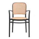 VIENNA ΠΟΛΥΘΡΟΝΑ ΜΑΥΡΟ ΦΥΣΙΚΟ 55x53xH85,5cm