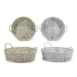 Καλάθι Στρογγυλό Λευκό Φ36cm Σε 2 Σχέδια