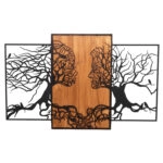 ΔΙΑΚΟΣΜΗΤΙΚΟ ΤΟΙΧΟΥ ILLUSION HM4654 ΦΥΛΛΑ ΜΕΤΑΛΛΟΥ-ΞΥΛΟ 125,5x3x79Υεκ.