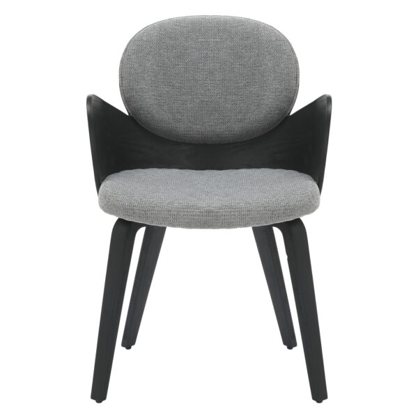 ΠΟΛΥΘΡΟΝΑΚΙ ΤΡΑΠΕΖΑΡΙΑΣ DARNELL HM9974.02 ΜΑΥΡΟ Κ.Π.-ΓΚΡΙ ΥΦΑΣΜΑ 56x56x83Υεκ.