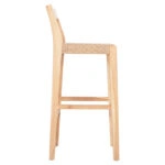 ΣΚΑΜΠΟ ΜΠΑΡ ΜΕ ΠΛΑΤΗ PLERED HM6129 ΞΥΛΟ ΤΕΑΚ & ΣΧΟΙΝΙ VIRO 40x45x100εκ.