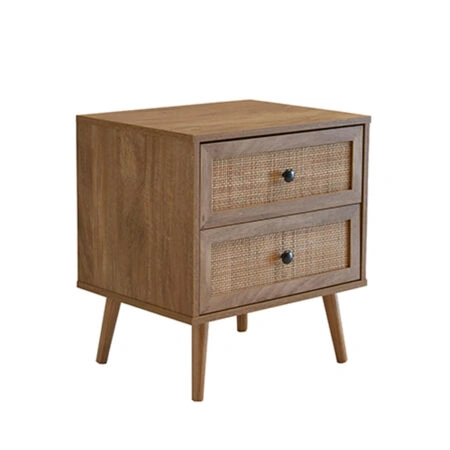 AMMOS ΚΟΜΟΔΙΝΟ 2ΣΥΡΤΑΡΙΑ ΦΥΣΙΚΟ ΜΕ RATTAN 50x39xH54