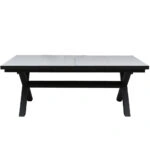 SORPRESA ΤΡΑΠΕΖΙ TERRAZZO ΓΚΡΙ ΣΚΟΥΡΟ 202x101xH77cm