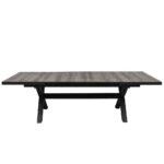 SORPRESA ΤΡΑΠΕΖΙ ΓΚΡΙ ΓΚΡΙ ΣΚΟΥΡΟ 202x101xH77cm