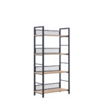 NEST ΒΙΒΛΙΟΘΗΚΗ ΦΥΣΙΚΟ ΜΑΥΡΟ 60x28xH121cm