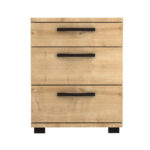 Κομοδίνο Roco Megapap χρώμα φυσικό οξιάς 40x39x57εκ.