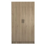 Ντουλάπα ρούχων Victoria Megapap δίφυλλη χρώμα καρυδί 100x60x181εκ.