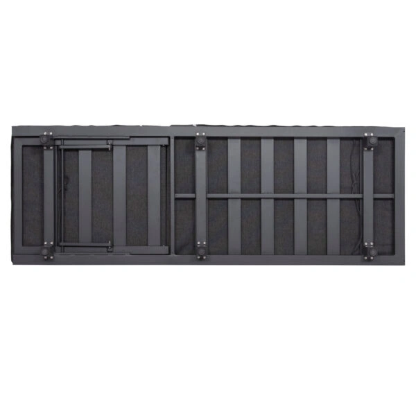 ΕΠΑΓΓΕΛΜ. ΞΑΠΛΩΣΤΡΑ JESSIE HM10714.03 ΣΚΟΥΡΟ ΓΚΡΙ ΑΛΟΥΜ.& ΜΑΞΙΛΑΡΙ 200x71x35,5-95Υεκ