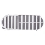 ΕΠΑΓΓΕΛΜ. ΞΑΠΛΩΣΤΡΑ MALLOW HM10715.01 ΛΕΥΚΟ ΑΛΟΥΜ.& ΓΚΡΙ ΜΑΞΙΛΑΡΙ 198x71x40,5-103Υεκ.