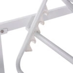 ΕΠΑΓΓΕΛΜ. ΞΑΠΛΩΣΤΡΑ MALLOW HM10715.01 ΛΕΥΚΟ ΑΛΟΥΜ.& ΓΚΡΙ ΜΑΞΙΛΑΡΙ 198x71x40,5-103Υεκ.
