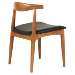 KΑΡΕΚΛΑ ΤΡΑΠΕΖΑΡΙΑΣ ALOR HM9947.03 RUBBERWOOD ΑΝΟΙΧΤΟ ΚΑΡΥΔΙ-ΜΑΥΡΟ PU 55x51x75Υεκ