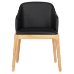 ΠΟΛΥΘΡΟΝΑ ΤΡΑΠΕΖΑΡΙΑΣ FURLAN HM9949.01 RUBBERWOOD ΣΕ ΟΑΚ-ΜΑΥΡΟ PU 54,5x58x78Υεκ.