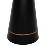 ΤΡΑΠΕΖΙA ΣΑΛΟΝΙΟΥ 2ΤΜΧ BALLI HM9996 ΣΤΡΟΓΓΥΛΑ ΜΕΤΑΛΛΙΚΑ ΜΑΥΡΑ Φ50 & Φ40 εκ.