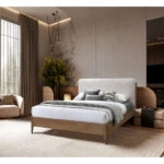 LORDY ΚΡΕΒΑΤΙ (ΓΙΑ ΣΤΡΩΜΑ 160x200cm) CREAM 207,5x177xH103,5cm