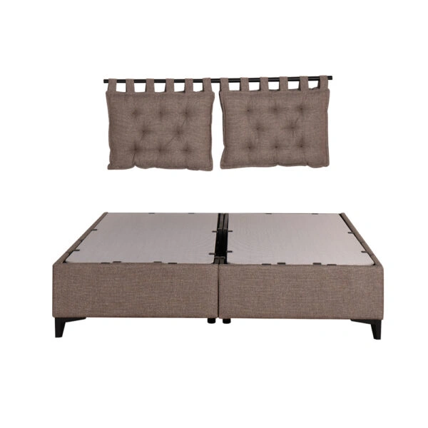 HANG ΜΑΞΙΛΑΡΙ ΚΕΦΑΛΑΡΙΟΥ SET 2ΤΕΜ ΓΚΡΙ ΚΑΦΕ 20-914 70x10xH50cm