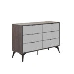 SPECCHIO ΣΥΡΤΑΡΙΕΡΑ 6ΣΥΡΤΑΡΙΑ ΜΑΥΡΟ OAK ΚΑΘΡΕΠΤΗΣ 120x39xH80cm