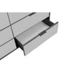 SPECCHIO ΣΥΡΤΑΡΙΕΡΑ 6ΣΥΡΤΑΡΙΑ ΜΑΥΡΟ OAK ΚΑΘΡΕΠΤΗΣ 120x39xH80cm