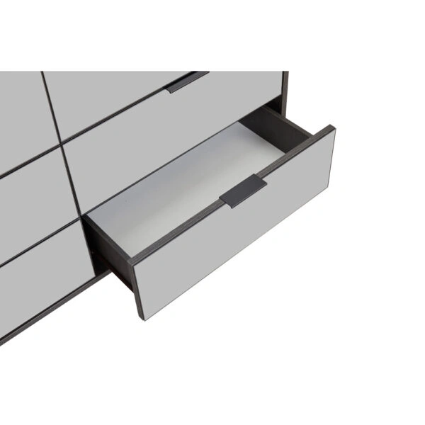 SPECCHIO ΣΥΡΤΑΡΙΕΡΑ 6ΣΥΡΤΑΡΙΑ ΜΑΥΡΟ OAK ΚΑΘΡΕΠΤΗΣ 120x39xH80cm