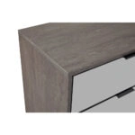 SPECCHIO ΣΥΡΤΑΡΙΕΡΑ 6ΣΥΡΤΑΡΙΑ ΜΑΥΡΟ OAK ΚΑΘΡΕΠΤΗΣ 120x39xH80cm