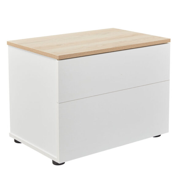 LUCIDO ΚΡΕΒΑΤΟΚΑΜΑΡΑ SET 3+1 ΛΕΥΚΟ OAK ΦΥΣΙΚΟ