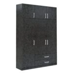 Ντουλάπα BENGTA Μαύρο Μοριοσανίδα 150x60x240cm