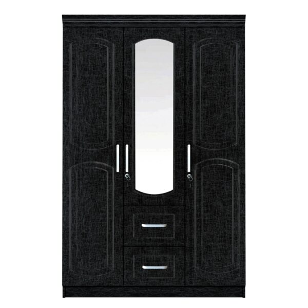 Ντουλάπα PROTEA Μαύρο Μοριοσανίδα 120x50x195cm