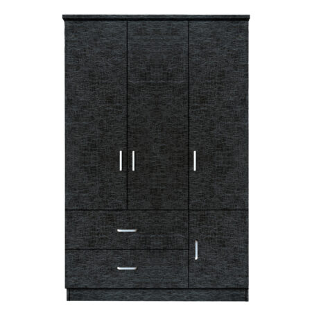 Ντουλάπα TUBEROSA Μαύρο Μοριοσανίδα 120x50x180cm