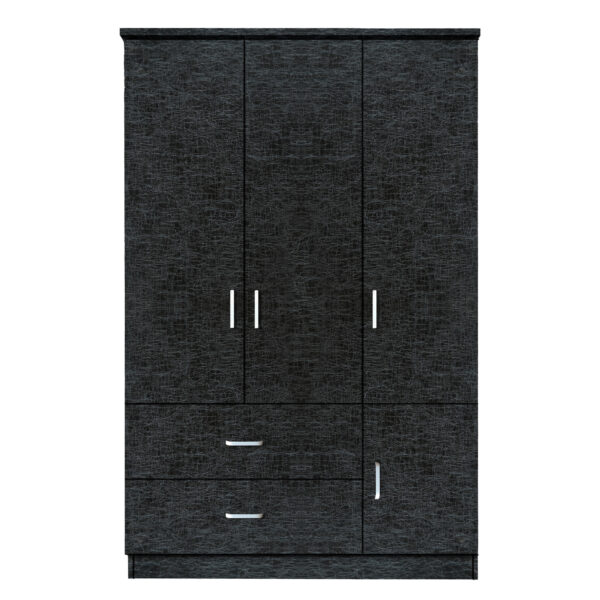 Ντουλάπα TUBEROSA Μαύρο Μοριοσανίδα 120x50x180cm