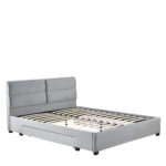 Κρεβάτι Διπλό  PRODREAM Γκρι Ύφασμα (Στρώμα 160x200cm)