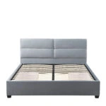 Κρεβάτι Διπλό  PRODREAM Γκρι Ύφασμα (Στρώμα 160x200cm)