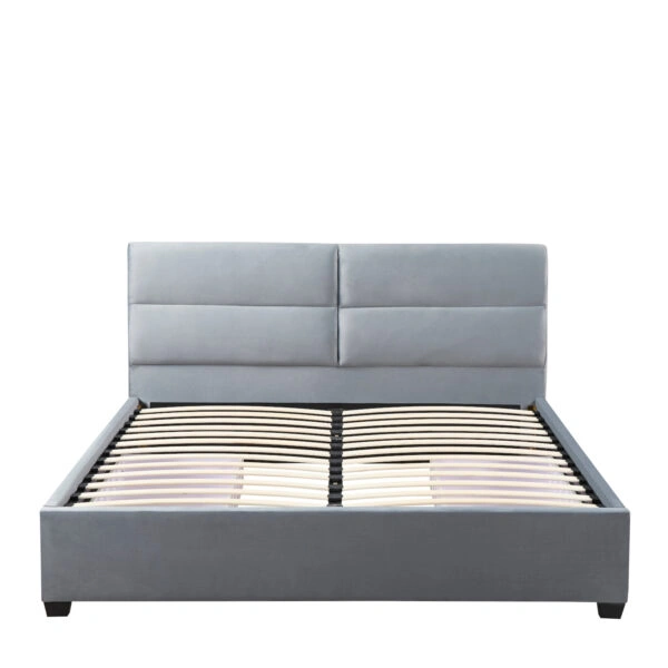 Κρεβάτι Διπλό  PRODREAM Γκρι Ύφασμα (Στρώμα 160x200cm)