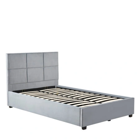 Κρεβάτι Μονό  CLOUDREST Γκρι Ύφασμα (Στρώμα 120x200cm)