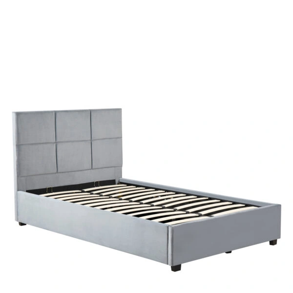 Κρεβάτι Μονό  CLOUDREST Γκρι Ύφασμα (Στρώμα 120x200cm)