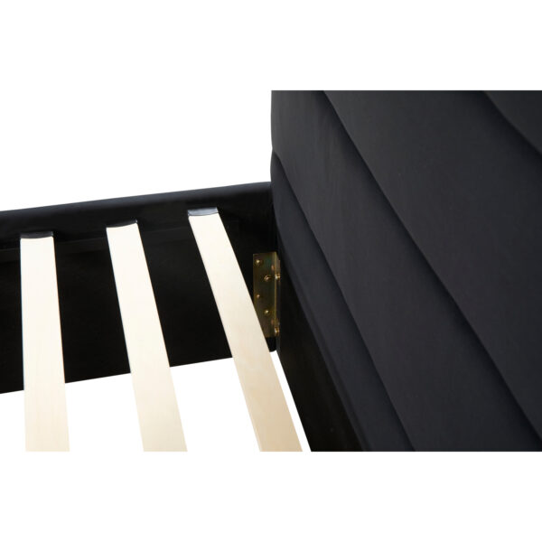 Κρεβάτι Διπλό  SLEEPSUIT Μαύρο Ύφασμα (Στρώμα 160x200cm)