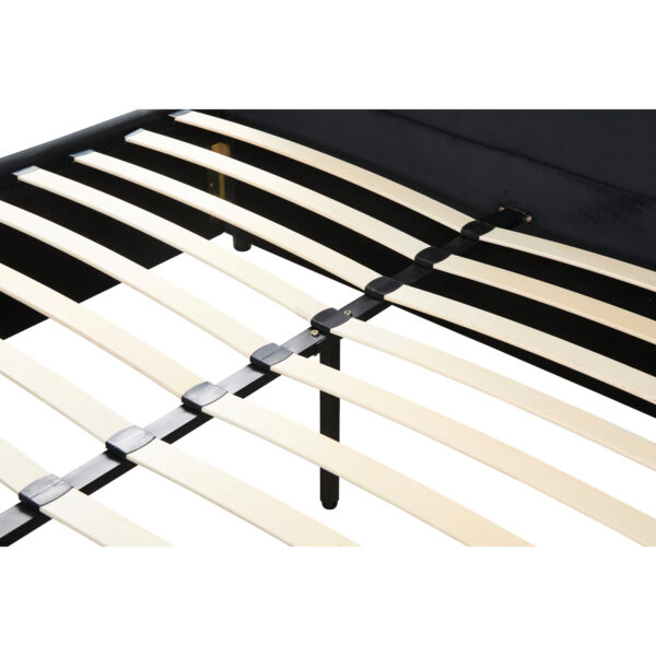 Κρεβάτι Διπλό  SLEEPSUIT Μαύρο Ύφασμα (Στρώμα 160x200cm)