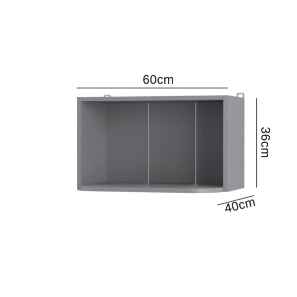 Craft Πάνω Ντουλάπι Γραφίτης 60x40x36εκ