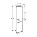 Ντουλάπα ρούχων - παπουτσοθήκη 12 ζεύγων Diamond  μονόφυλλη σε λευκό 45x40x187εκ.